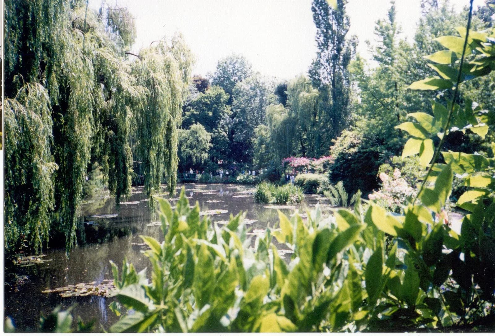 The Japanese bridge and garden around Monet’s pond in Giverny