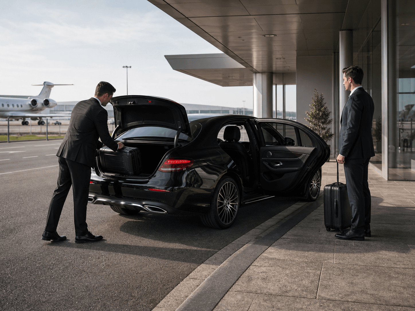 Executive chauffeur car for Le Bourget business travel