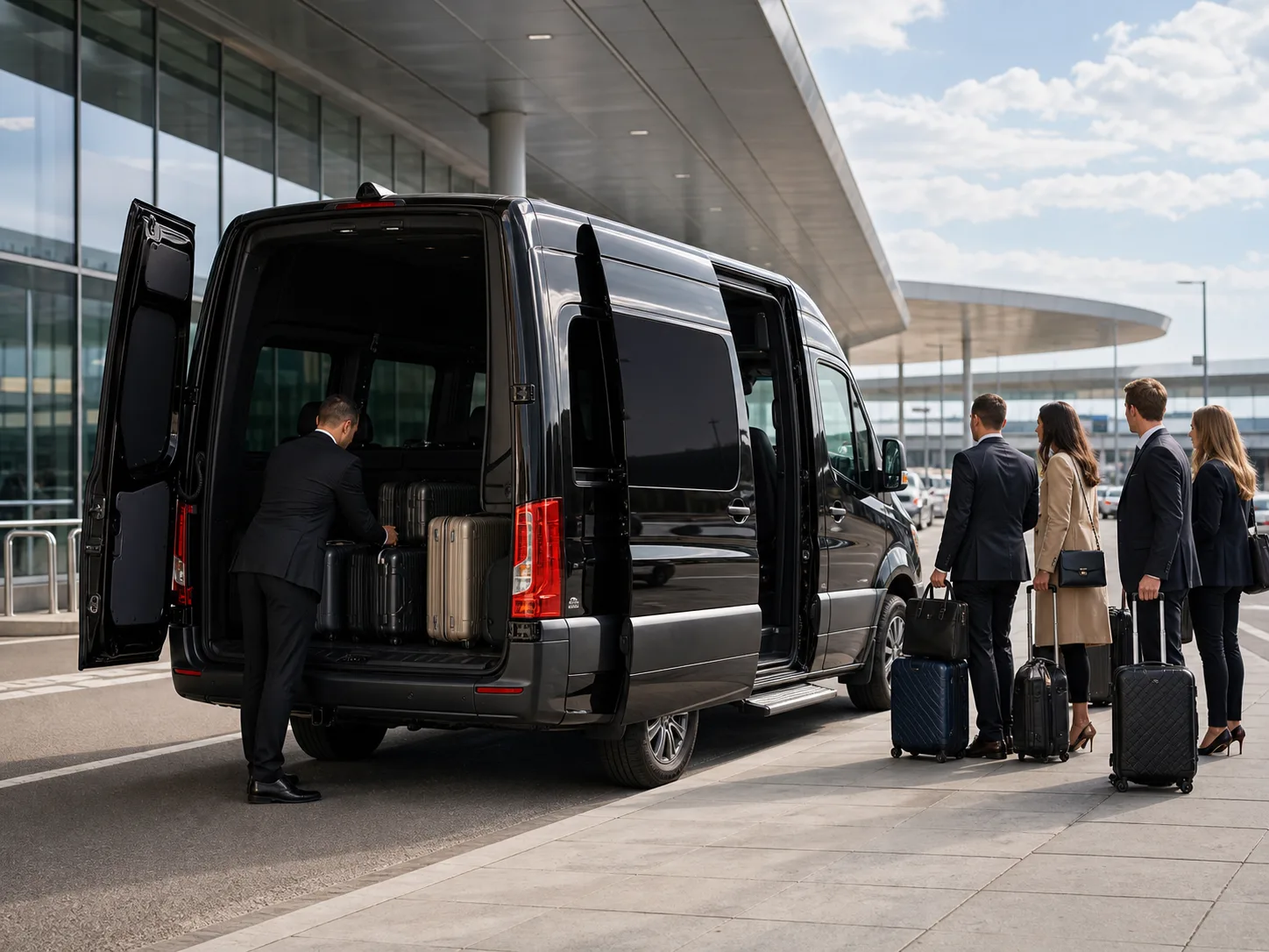 VIP private chauffeur service at CDG Salon 200